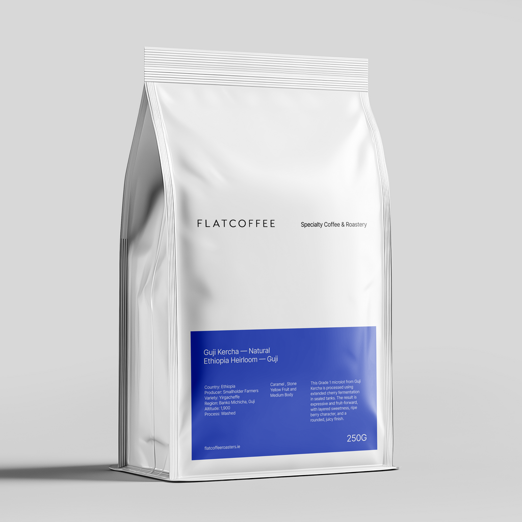 Flatcoffee Ethiopia Guji Kercha natural coffee beans 250g heirloom specialty coffee