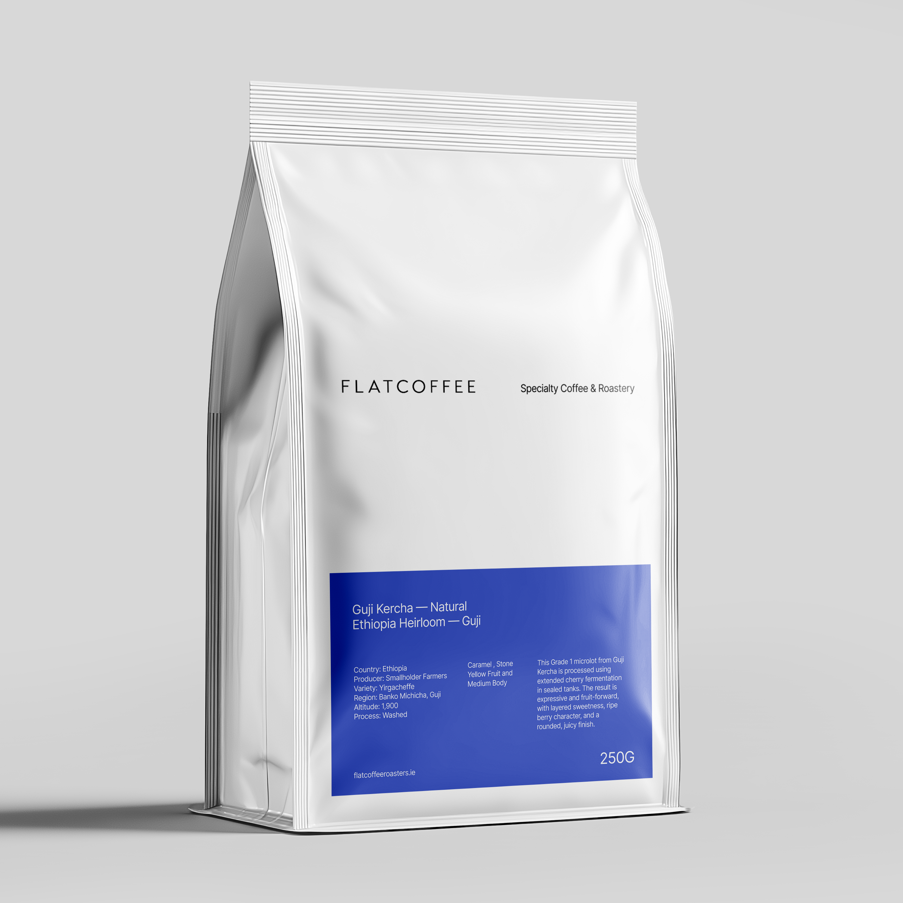 Flatcoffee Ethiopia Guji Kercha natural coffee beans 250g heirloom specialty coffee